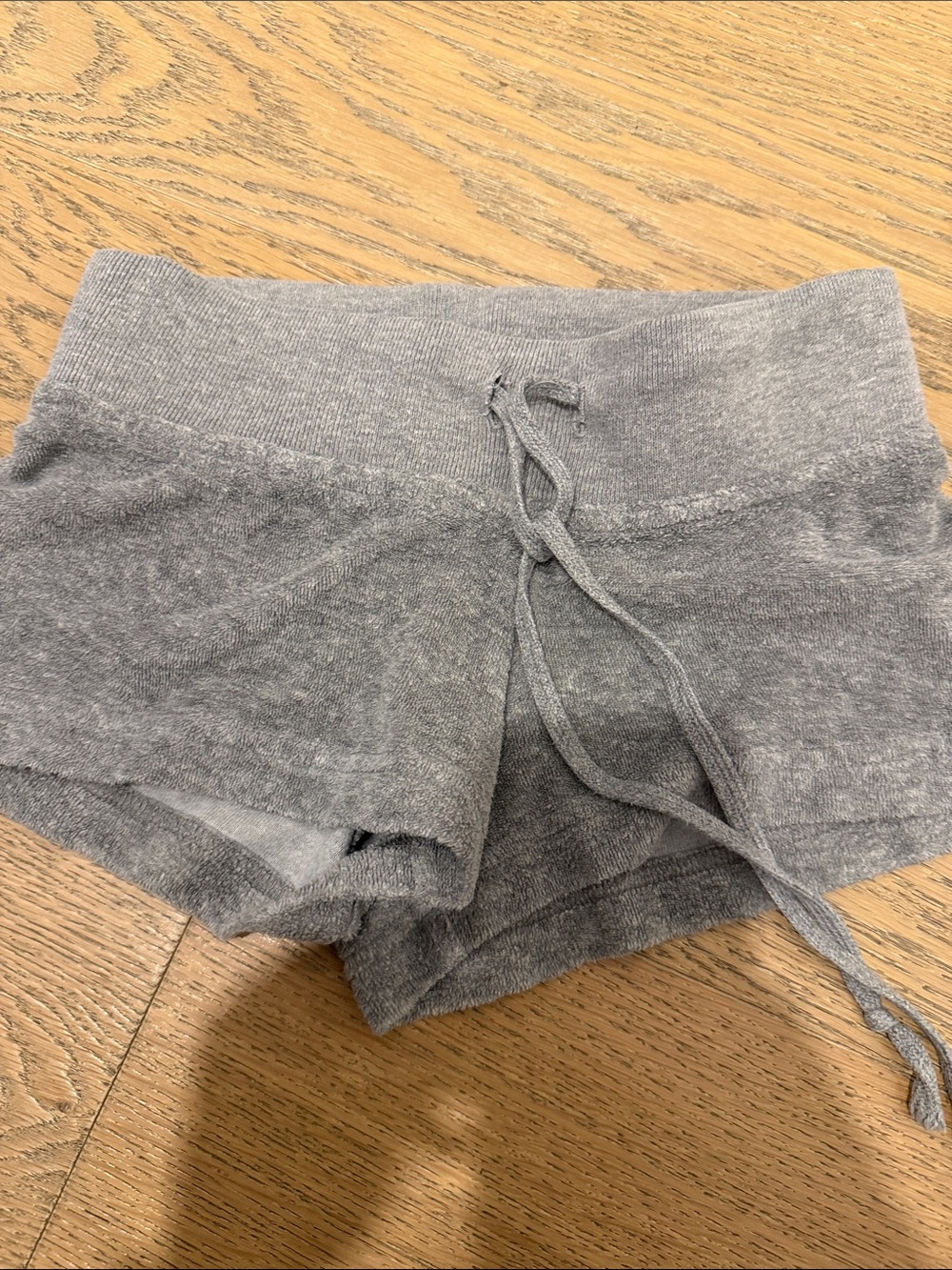Girls hardtail Gray Knit Drawstring Lounge Shorts